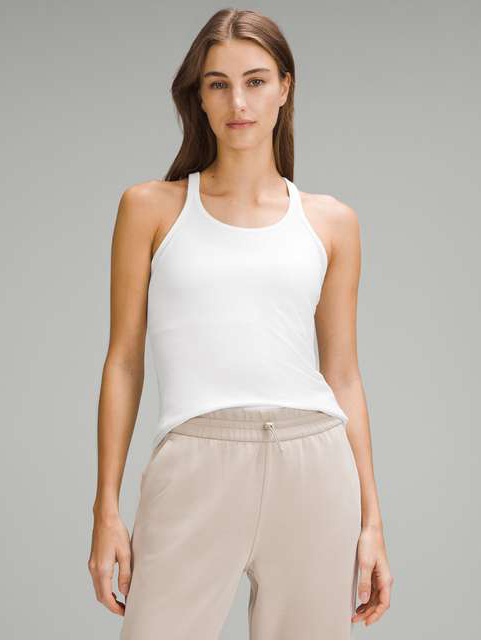 Lululemon Athletica White Racerback Tank